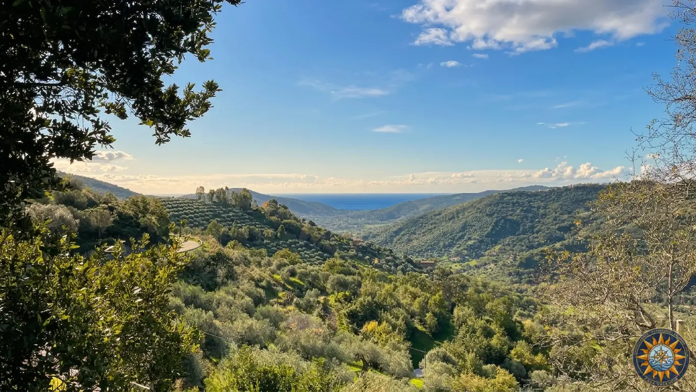 Panoramablick der Terrasse
